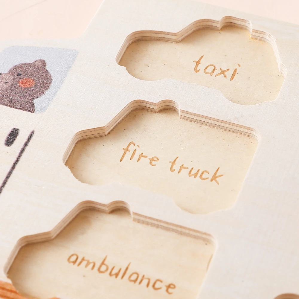 Baby Montessori Puzzles Spielzeug Holz Geometrie Puzzle Spielzeug Tier Auto Form Puzzle Bord Passenden Spiele Pädagogisches Lernen Spielzeug – Detail 10