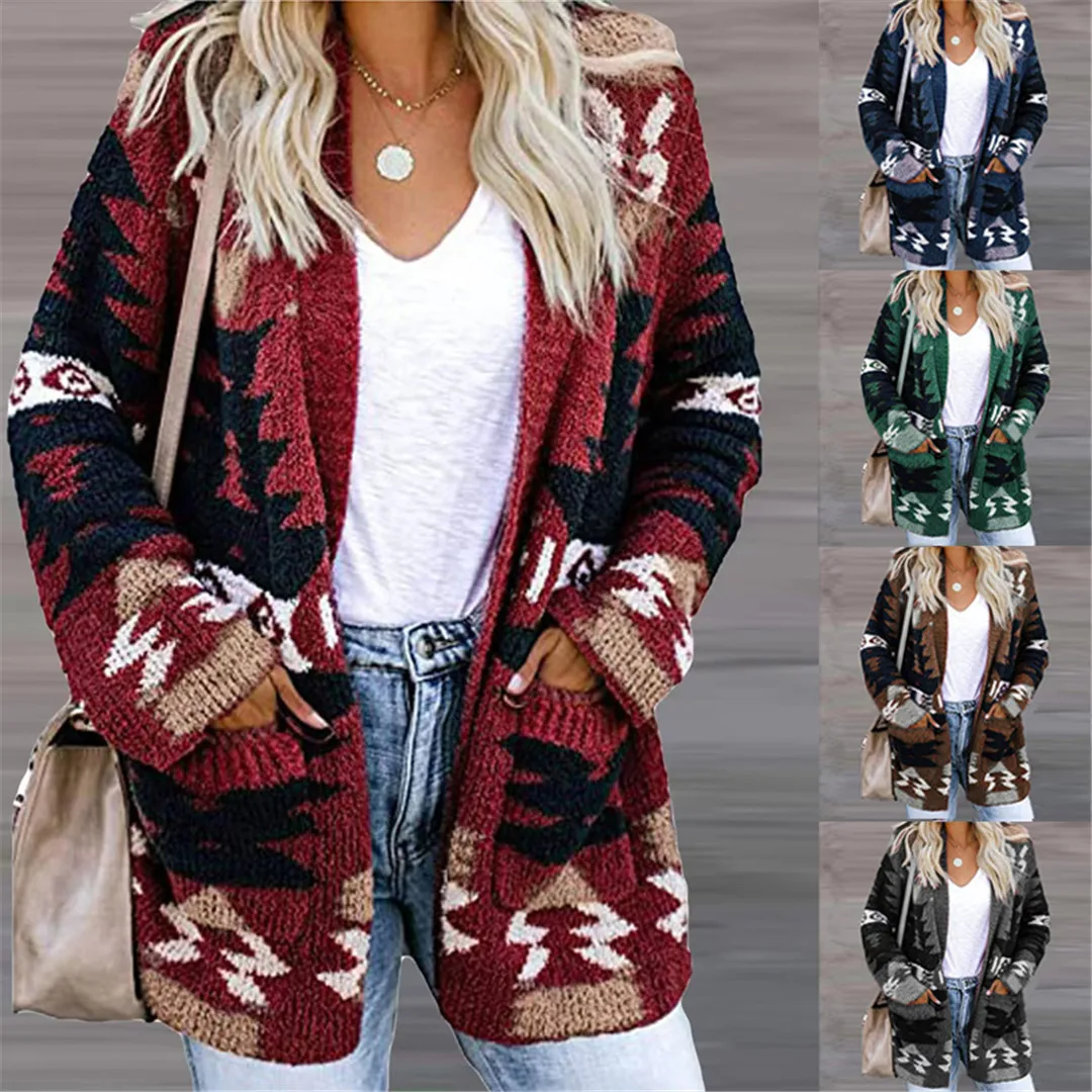 Vintage Boho Aztec Cardigan