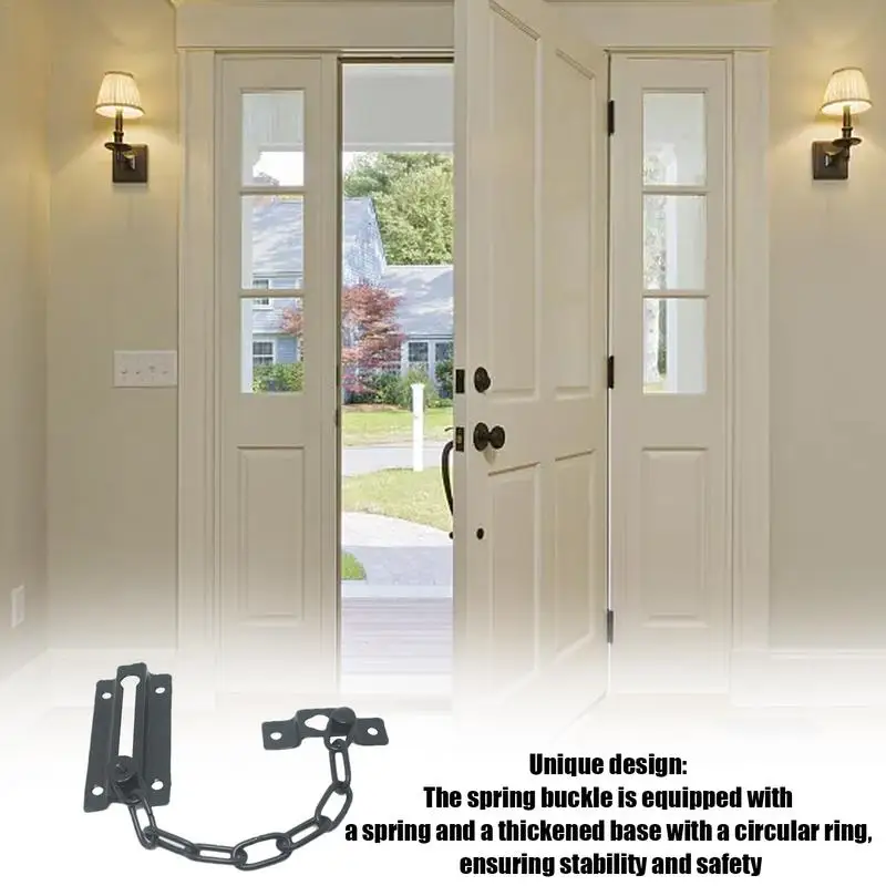Chain Door Guard Rust-Resistant Metal Chain Locks Door Lock Security Anti-Theft Latch Lock Thickened