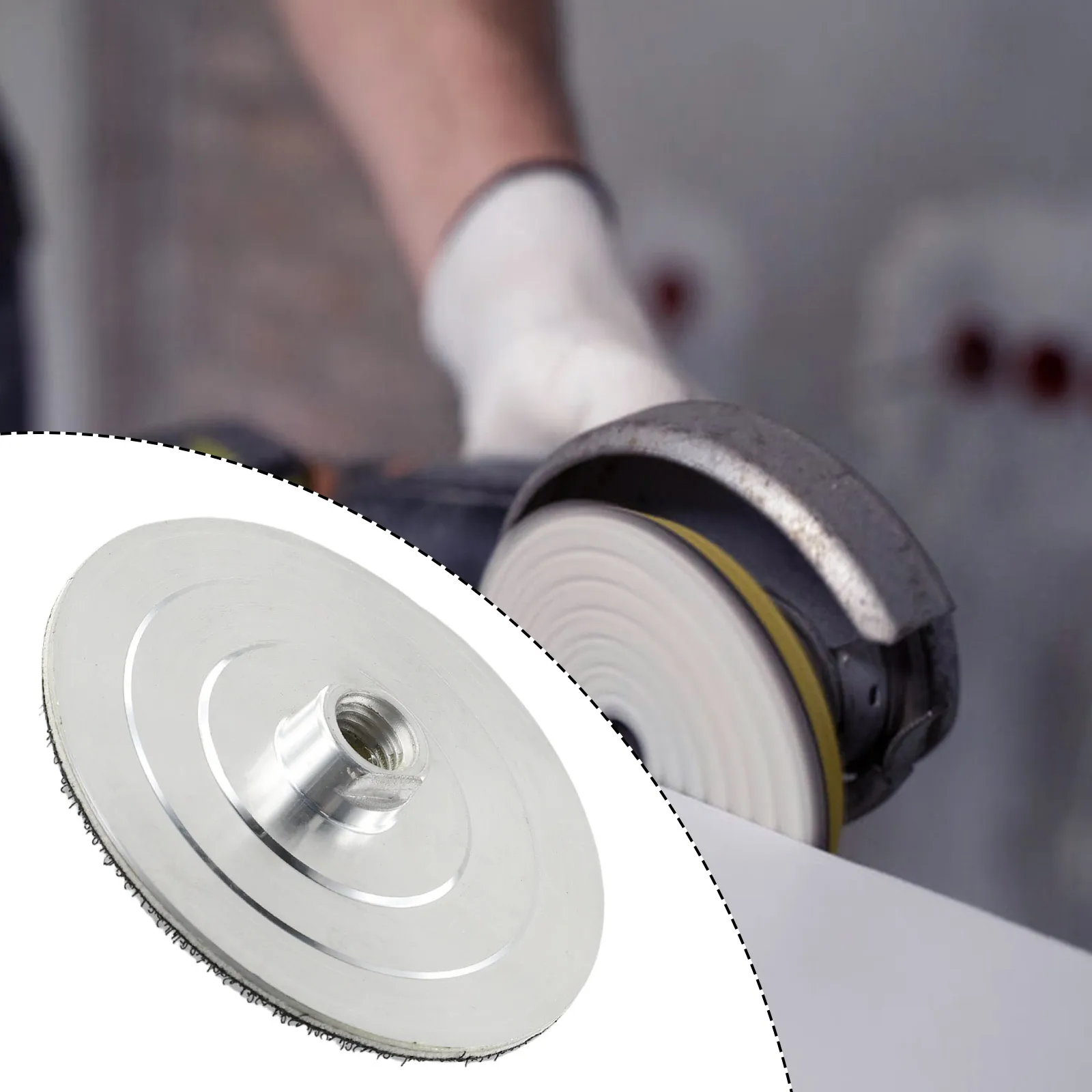 4inch Pads Polishing Pads Holder M14 Replacement 1PC For 100mm Sander For Diamond Polishing Machine