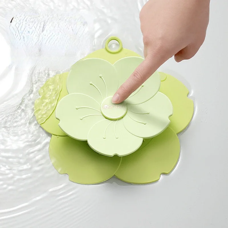 

Silicone Kitchen Sink Plug Shower Filter Drain Cover Stopper Sink Strainer Drainer Floor Drain Hair Catcher Bathroom Accessorie