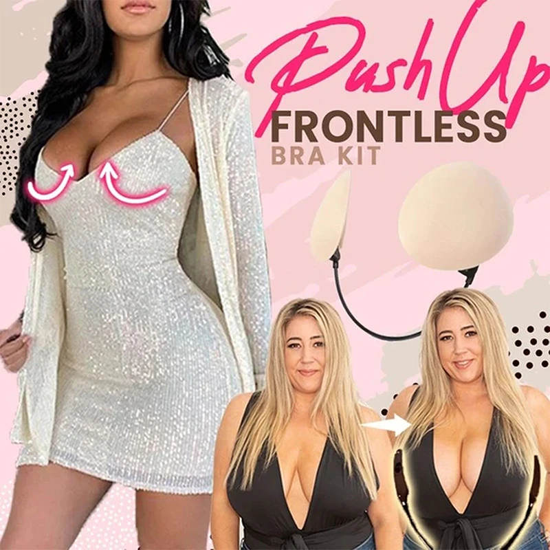 Freedom Deep Bra Kit Push-up Bikini Strapless Invisible Bra Thin Adhesive  Gather Nipple Stickers Backless Intimates Accessories - Costume Props -  AliExpress