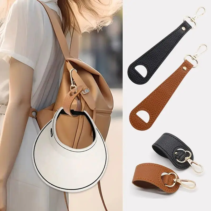 Hut Clip Leder Tragbare Golf Baseball Hut Clip Sommer Hut Riemen Handtuch Handschuh Lagerung Brieftasche Schnalle Freisprecheinrichtung Latch Clip