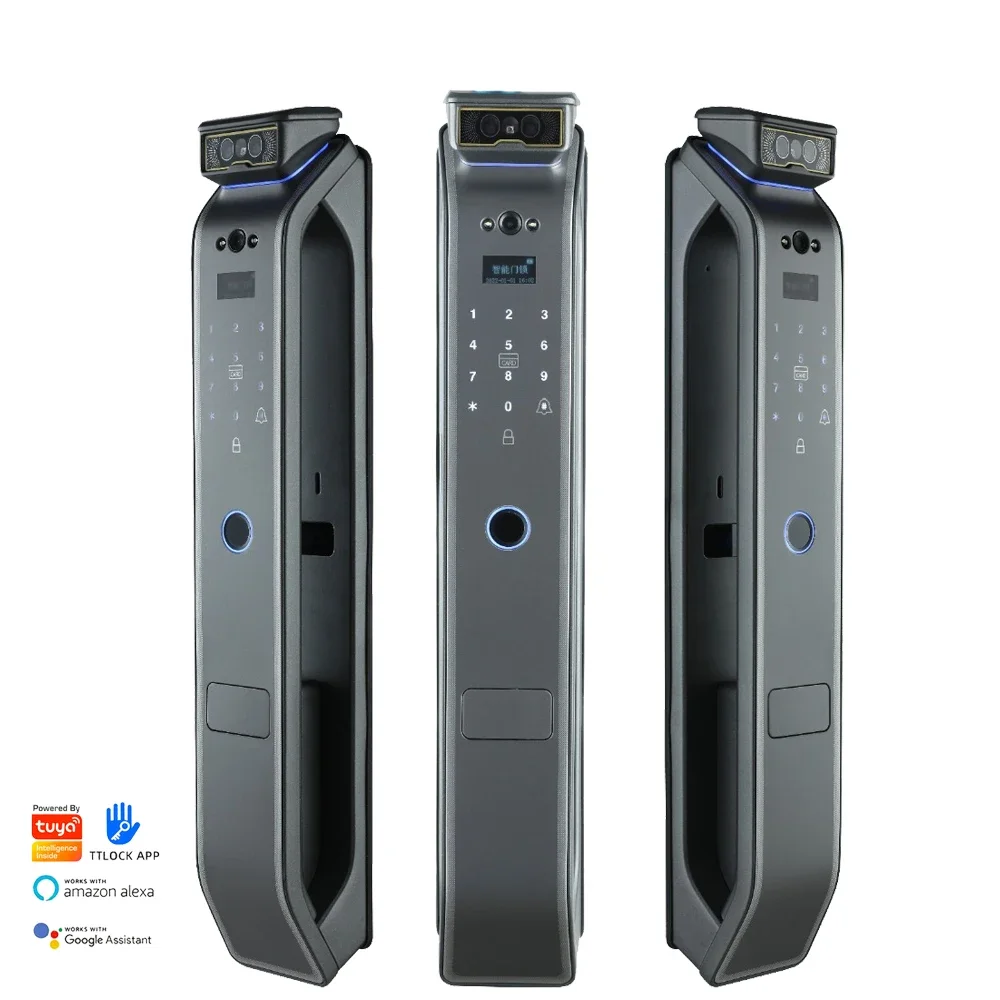 

ES268 Face recognition rfid card tuya wifi app lock smart gate fingerprint keyless electronic key door