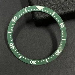 Ceramic Sloping Bezel Insert with Super Luminous Finish - Premium Watch Accessory (Green)