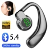 New 180°Wireless Headphone Bluetooth 5.4 Handsfree Noise Canceling Rotatable Sport Digital Display Earphones Single Ear Earhook 4