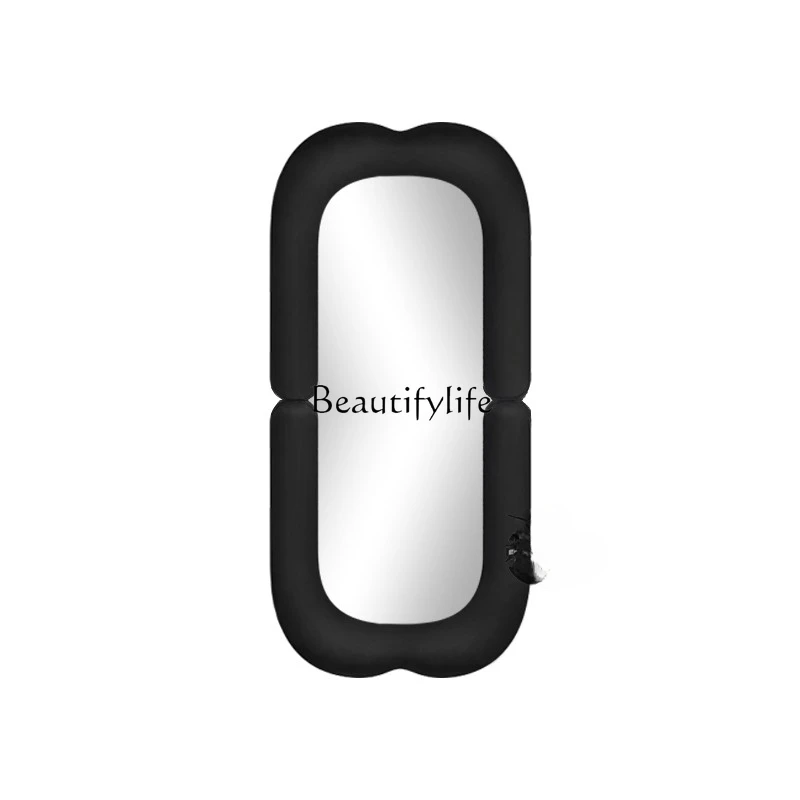 

Full-Length Mirror Home Hanging Wall Special-Shaped Nordic Girls' Bedroom Creative and Slightly Luxury Floor Mirror