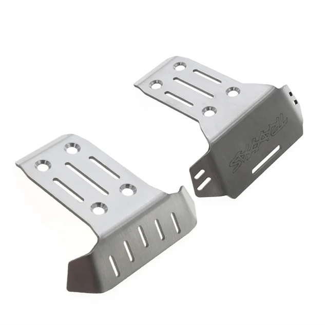 2Pcs Protezione Dell'Armatura Del Telaio Anteriore E Posteriore In Acciaio Inossidabile Per 1/8 Traxxas Sledge Rc Car Upgrade Parts Accessori
