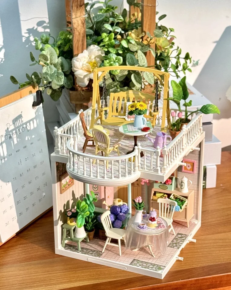 ミニチュアハウス 3Dプラスチックパズル,ミニチュアハウスパズル,DIY,スーパー