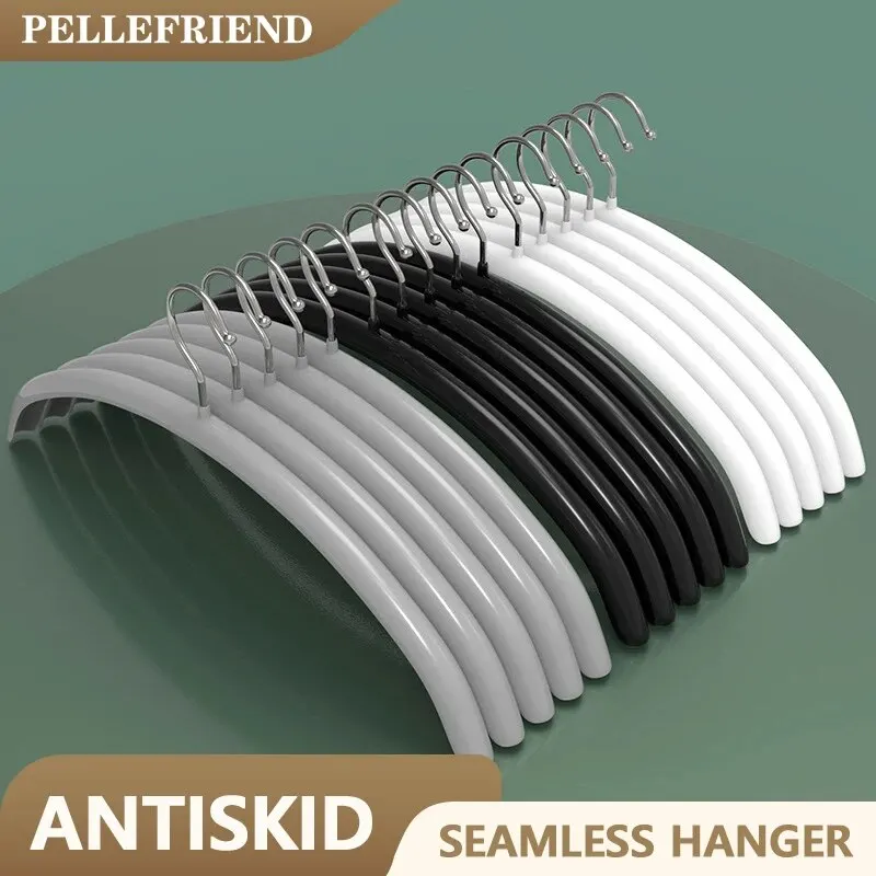 Clothes Hanger Storage Hanger 5PCS Impregnated Plastic Semi-circle Adult Clothes Hanging No Trace Non-slip Bolting Clothes