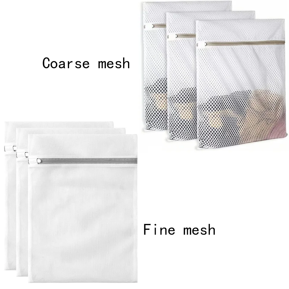2PCS Honeycomb Mesh Laundry Bags For Delicates,Net Fabric Reusable Delicate Wash Bag Travel Organization Bag For Lingerie 2
