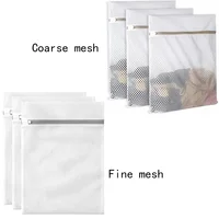 2PCS Honeycomb Mesh Laundry Bags For Delicates,Net Fabric Reusable Delicate Wash Bag Travel Organization Bag For Lingerie 2