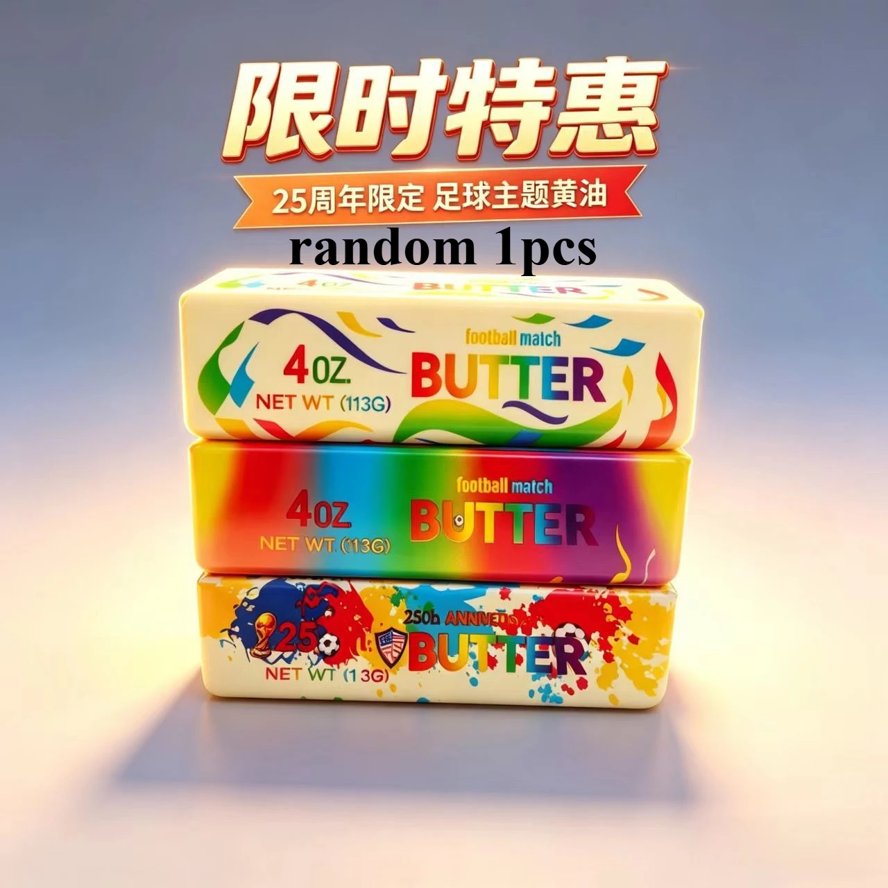 Vibrant Stress Relief Toy - Slow-Resilient PU Cheese Stick Football Theme