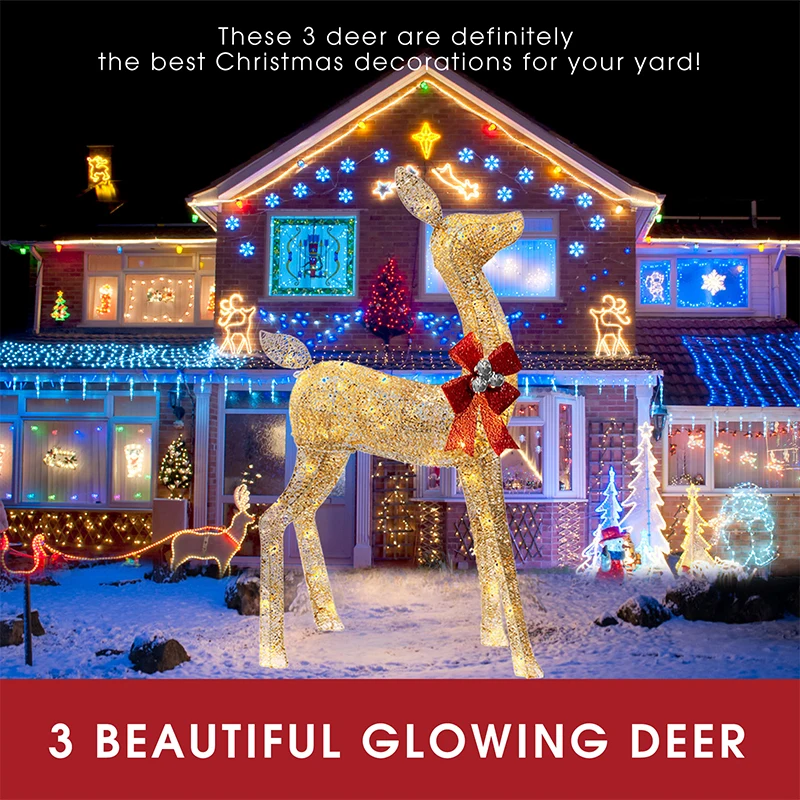 grands-ornements-lumineux-de-cerf-de-melangeur-d'achat-lumieres-de-led-fer-noel