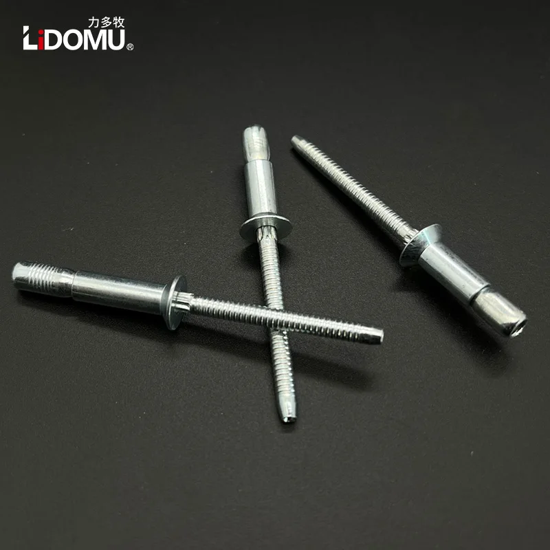 Aço carbono estrutural rebite cego, escareado, alta resistência, 30, 50pcs