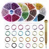 Metal Rivet Nail Decoration Piercing Jewelry Rings,1PCS Nail Drill Tool Silver Perforated Punk Nail Piercing Art Dangle Charms 1