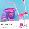 7 Pcs Cleaning Mopping Set Sweeping Toy Kit Pretend Play Playthings Children Tools Small Toys Role Broom Dustpan Mini 6