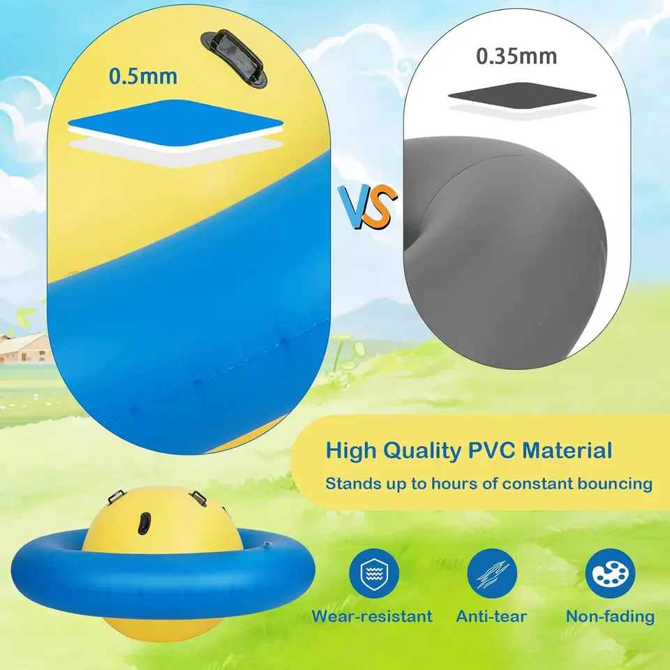 Giant Inflatable Dome Rocker Bouncer, 88'' Kids Rock and Roll