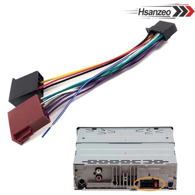 Hsanzeo-Câble adaptateur de connecteur SFP pour autoradio, autoradio,  câblage ISO, 16 broches, Sony CDX CD