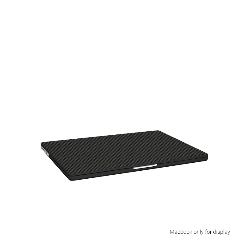 Kzdoo Ultra Slim Carbono Laptop Covers Fibra de Carbono Case Tabela Antifall Capa de Borracha Macbook Air Pro 13 14 16 - Imagem 4