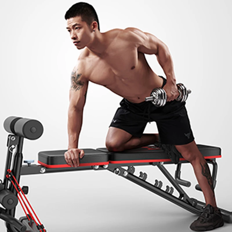 AD-187Z Dumbbell bench sit-up aid exercise fitness equipment household multifunctional foldable fitness chair bench press