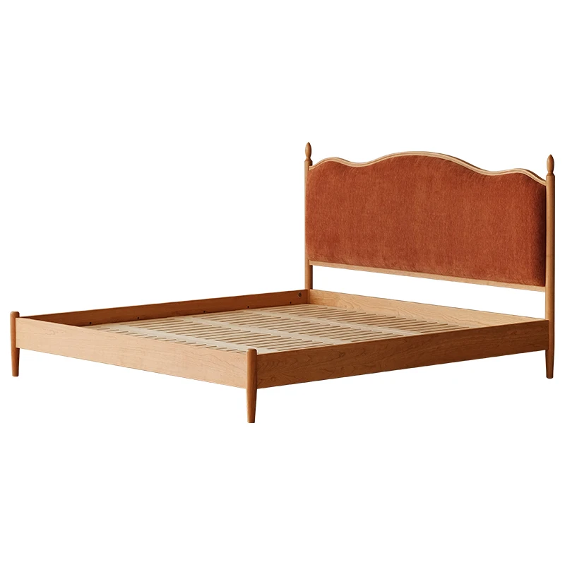 

Xingmunuo/Yao Night Bed/Vintage Solid Bed Double Bed with Cherry Wood Furniture