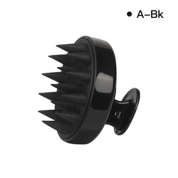 Silicone Scalp Massaging Hair Washing Brush (Black)