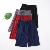 Modal Men's Shorts Summer Thin Five-point Home Shorts Loose Casual Large Size Home Pajamas Beach Pants 1