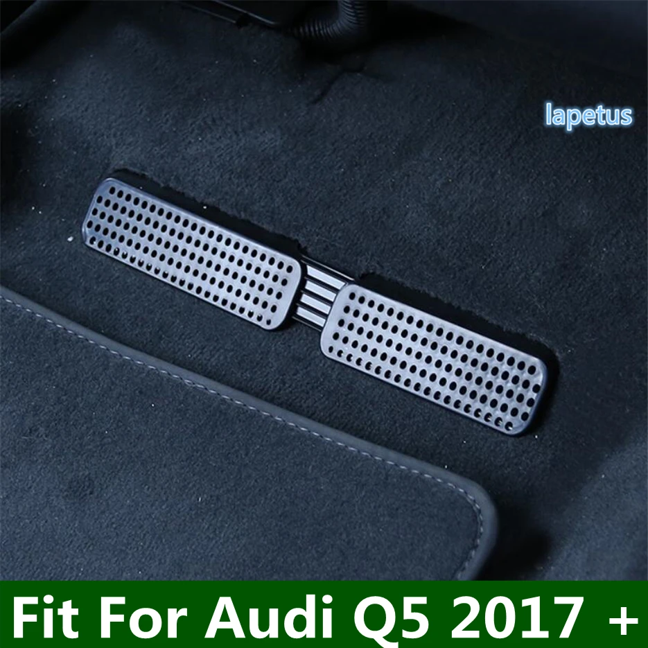 

Car Accessories Seat Bottom AC Air Duct Vent Anti-blocking Plastic Protection Cover Kit For Audi Q5 2017 - 2020 Black Interior