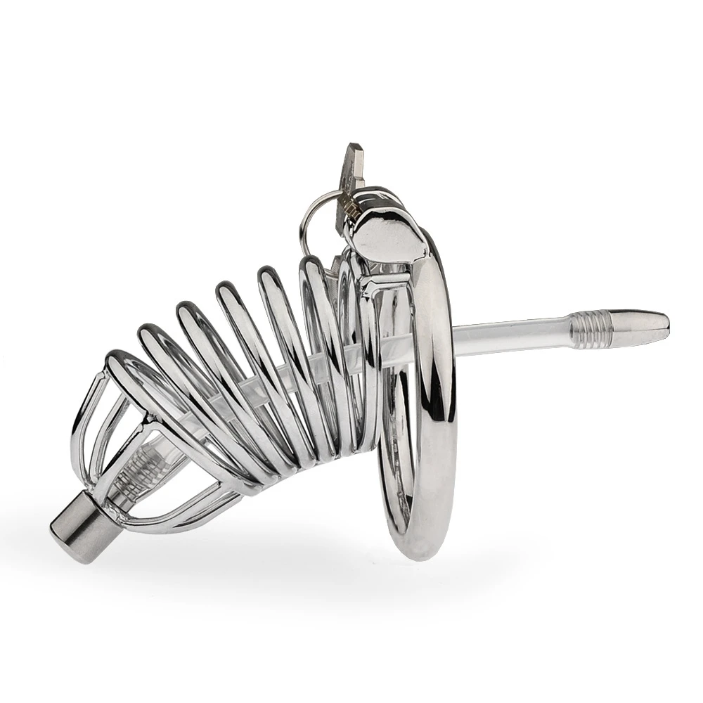 Big Metal Cock Cage CB Male Chastity Cage Sex Toys Men Penis Ring Lock Wearable Chastity Lock Erotic Bondage 18+ Shop