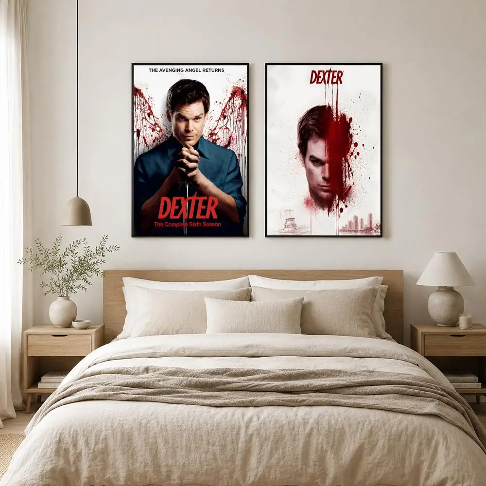 ملصق جداري Dexter مقاوم للماء بتصميم فني