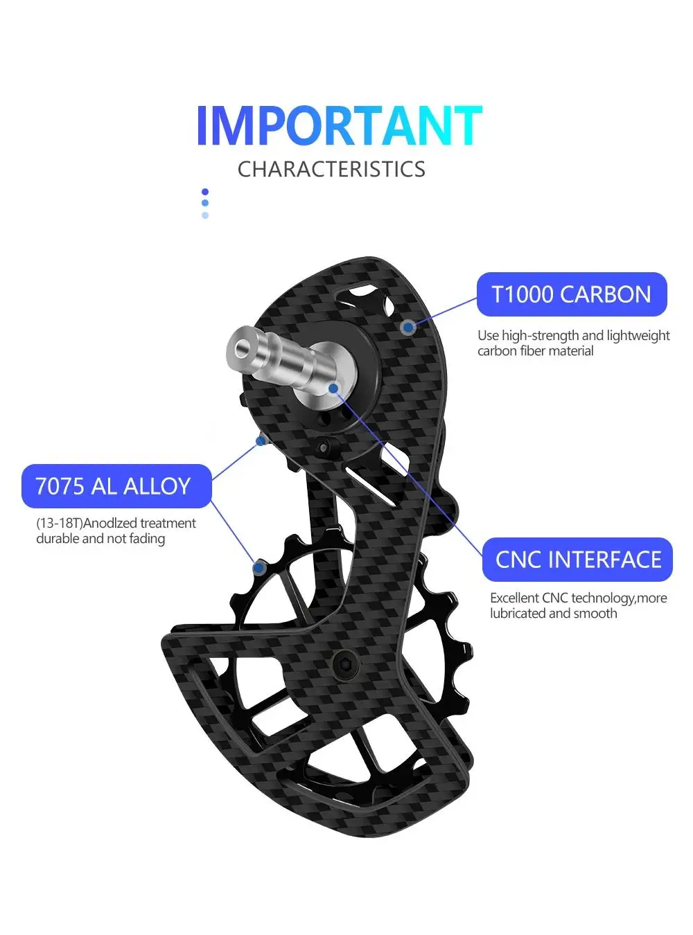 LTWOO UT Fahrrad Keramik Lager Carbon Faser Jocky Pulley Rad Set Schaltwerke Guide Für 105 5800 6800 Ultegra DURA ACE – Detail 3