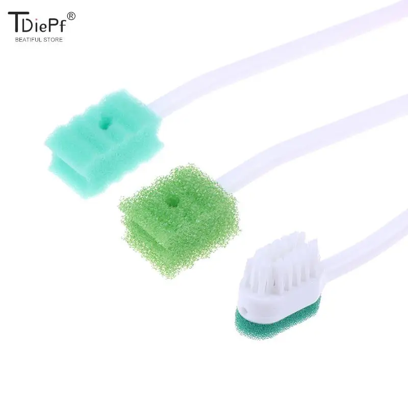 Cotton Swabs Wood Cotton Swabs Disposable Sponge Stick Disposable Medical Sponge Toothbrush ICU Suction Swab Oral Care Single Use Suction Toothbrush System Oral Hygiene Green Head