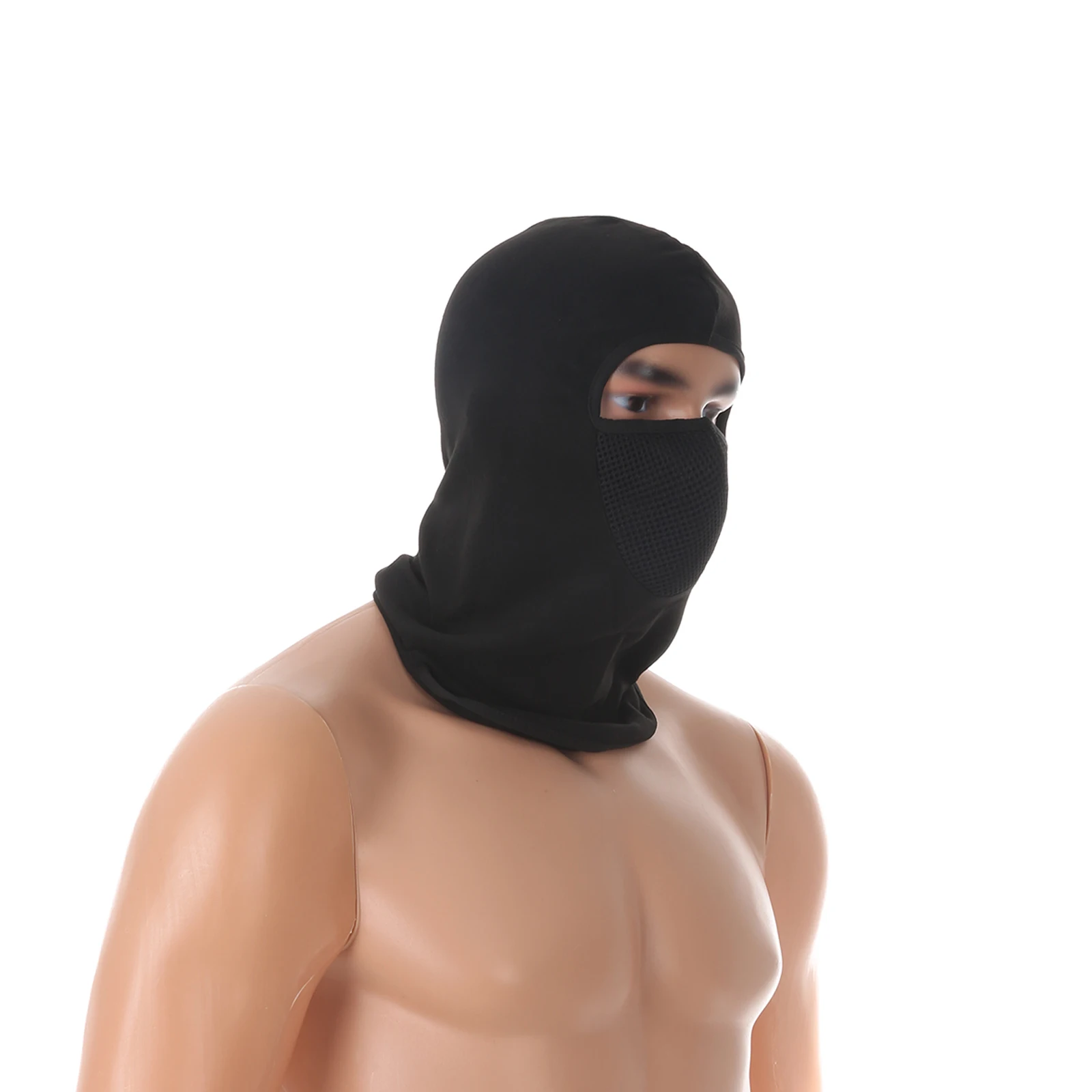 Thermische Winter-Sturmhaube, Vollgesichtsmaske, warme Mütze, Outdoor-Fleece-Kappe, Cs, Sport, Ski, Angeln, Jagd, Kopfbedeckung, Wandern, Kopfbedeckung – Detail 3
