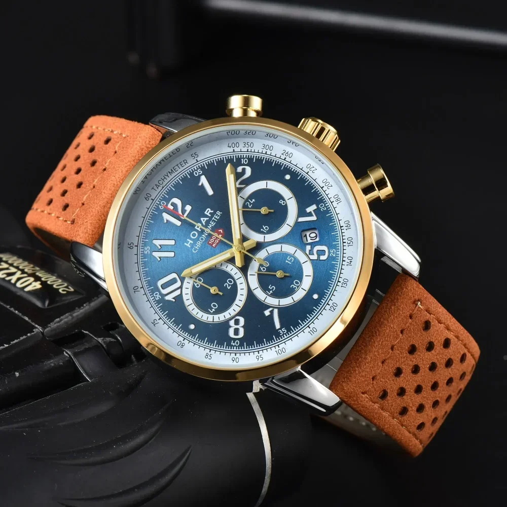 

Original Brand Chopard- Watches Mens Luxury Multifunction Automatic Date AAA Watch Business Full Steel Chronograph Top Clocks