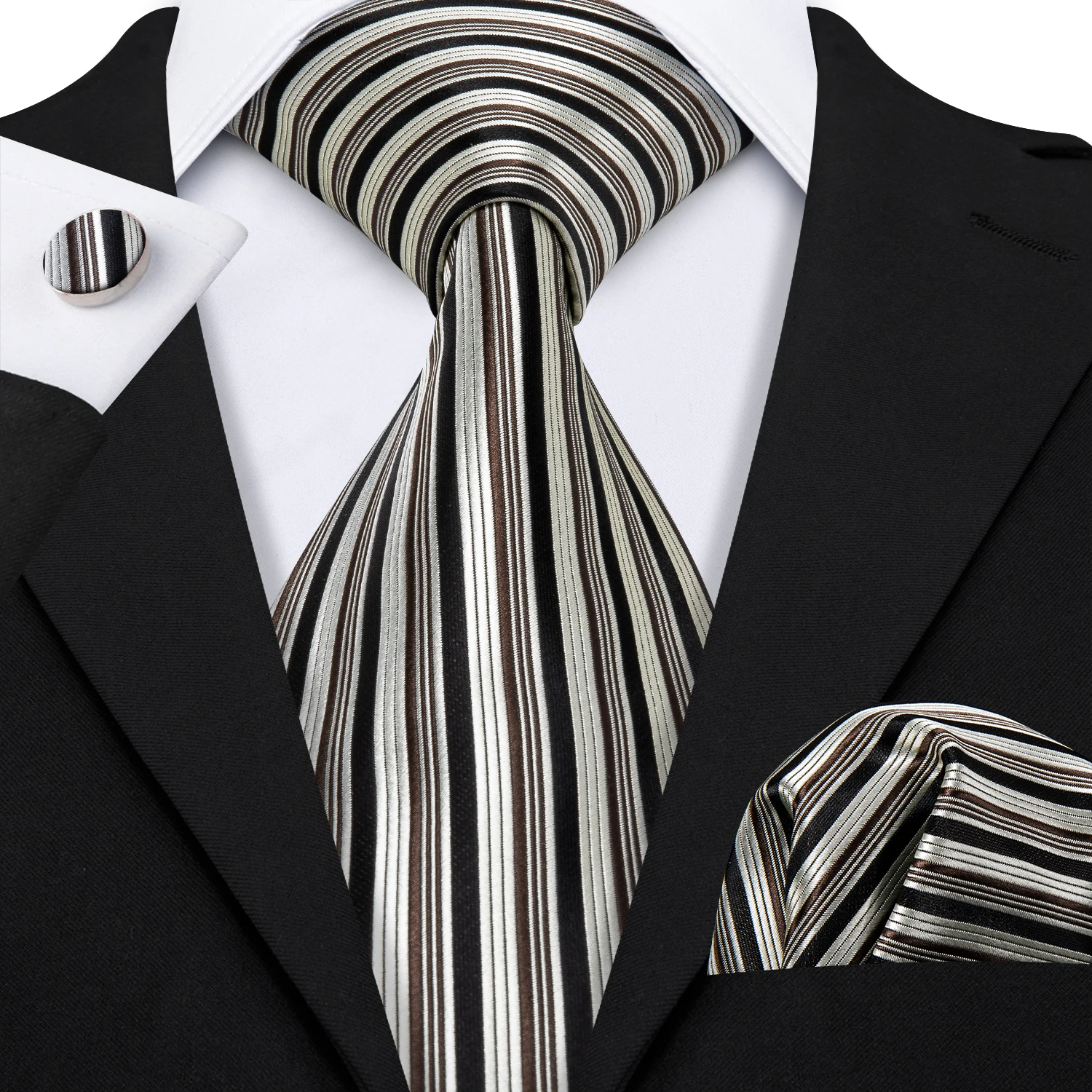 

Men Wedding Tie Gold Striped Fashion Designer Ties For Men Business 8.5cm Dropshiiping Barry.Wang Groom Tie Kravat GS-0529