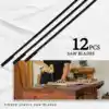 12Pcs 5 Inch Pinned Scroll Saw Blades TPI 10/15/18/24 Power Tools Accessories for Woodworking for DIYers 2