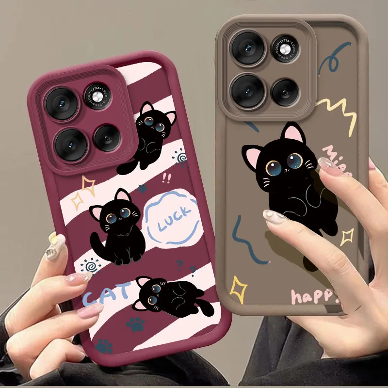 Fashionable Cute Cartoon Shockproof Silicone Case - Soft Protective Back Cover