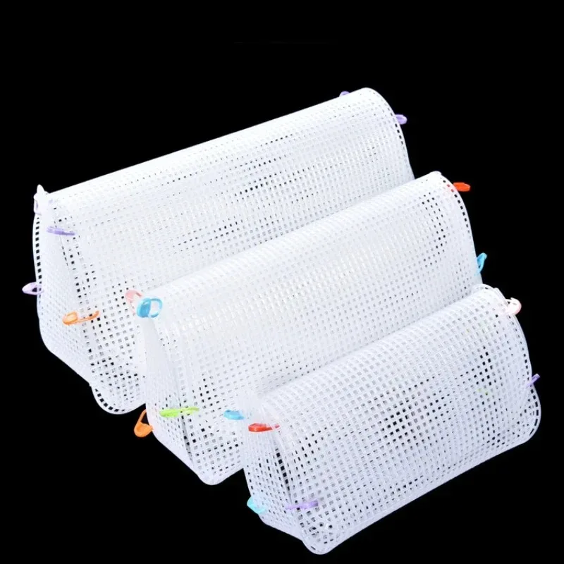Description Picture 6 of itemPlastic Mesh Cloth For Bag Making Latch Hook Bags Made Handcraft Bags Weaving Material Plastic Grid Hook DIY Accessories