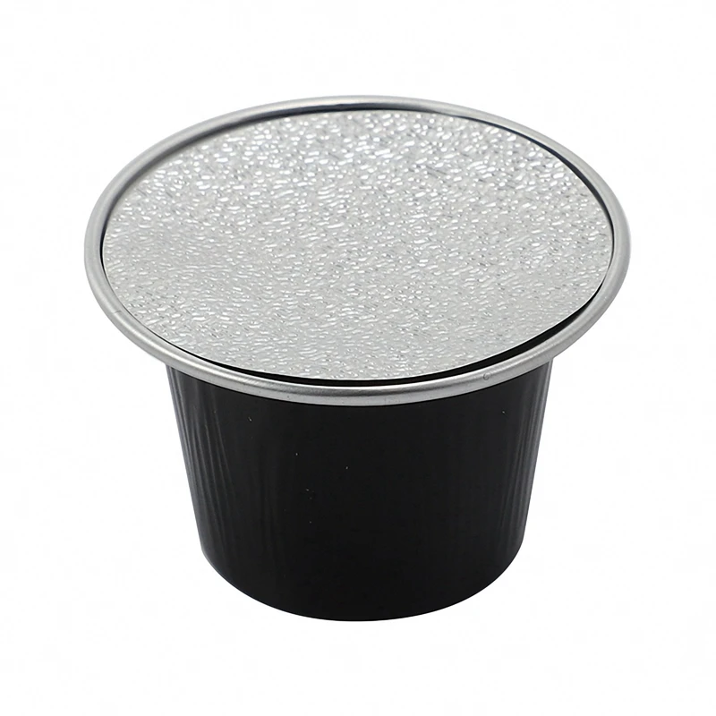 A99G-300Sets Refillable Coffee Capsules Cup Disposable Coffee Capsules Packaging Cafe Supplies For Nespresso Black