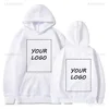 2024 Student Casual Custom Printed Text DIY Hoodie Customized Logo Personalized Hoody Custom Hoodies Text Logo Sweatshirt 4