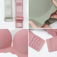 Femmes soutien-gorge sans couture solide Push Up Lingerie Sexy sans fil Bralette femme intimes confort mode française sous-vêtements haut soutiens-gorge 5