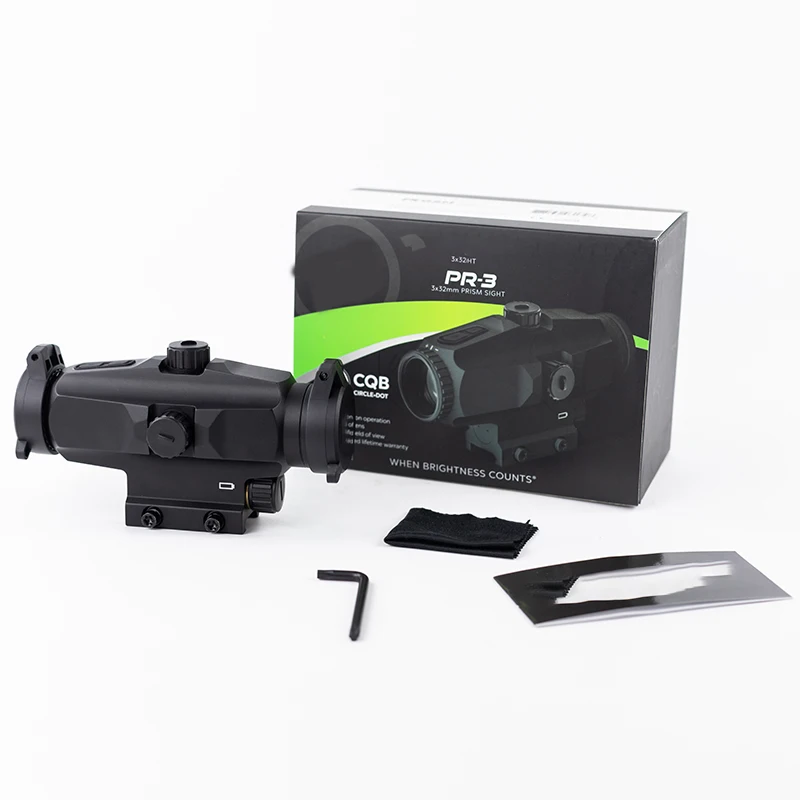 100OriginalPrismPR33x32mm3XMagnifierHuntingTacticalRifleScope