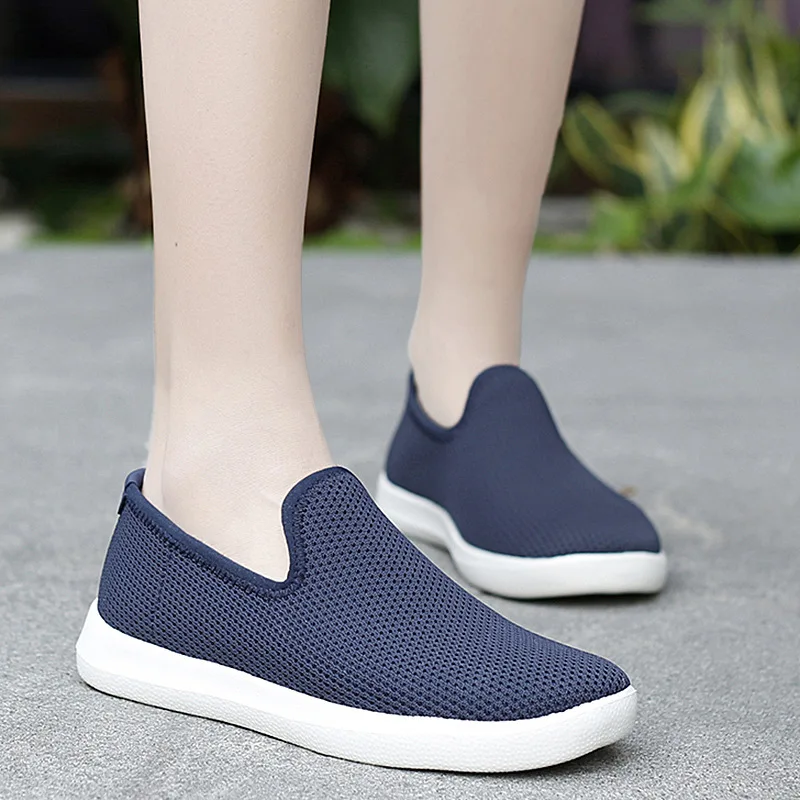 Cloth Shoes Women Summer Breathable Large Size Soft Sole Set Foot Casual Shoes Shoes Sports Shoes White Shoes Women