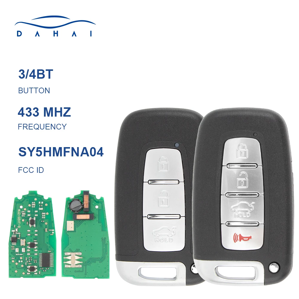 dahai car 433MHz Car Remote Smart Key KIA Soul Sportage Sorento Mohave K2 K5 Rio Optima Forte Cerato SY5HMFNA04 ID46 car remote key car key