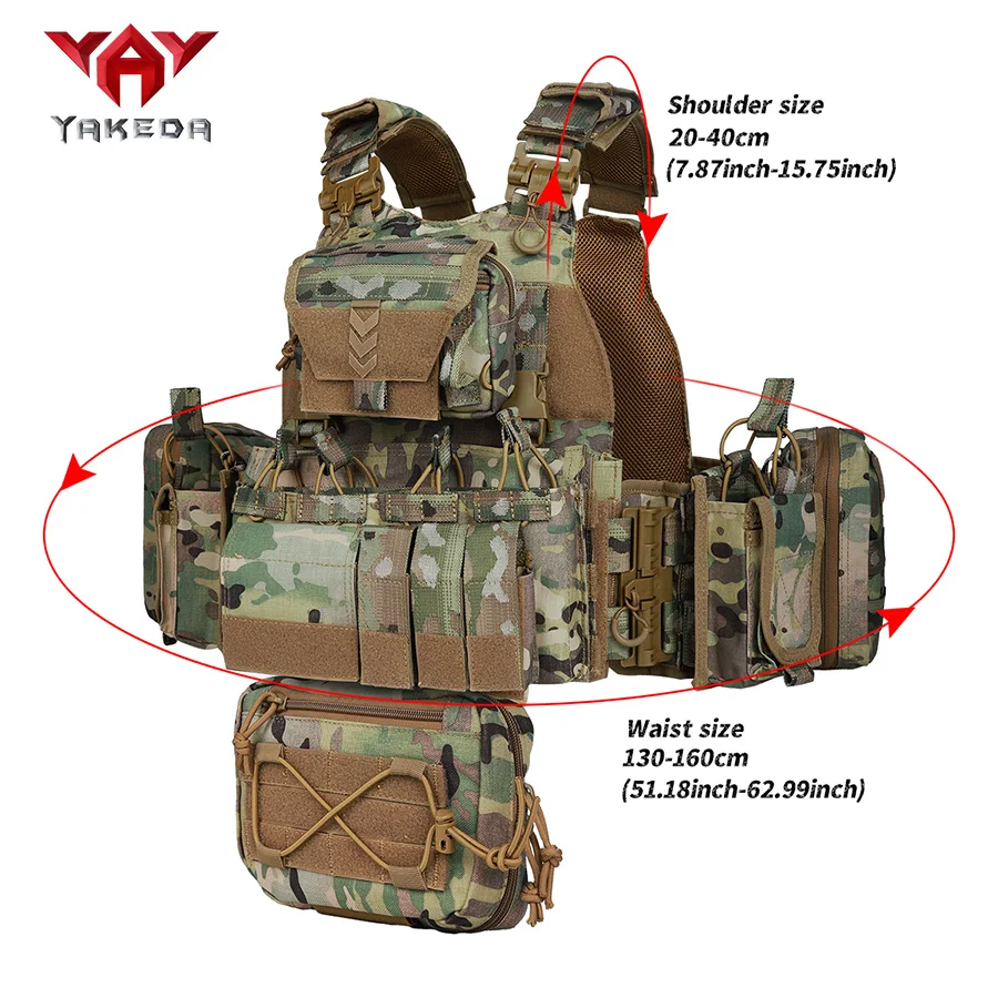 Camouflage Training Vest Outdoor Multi Functional Tactical Vest
