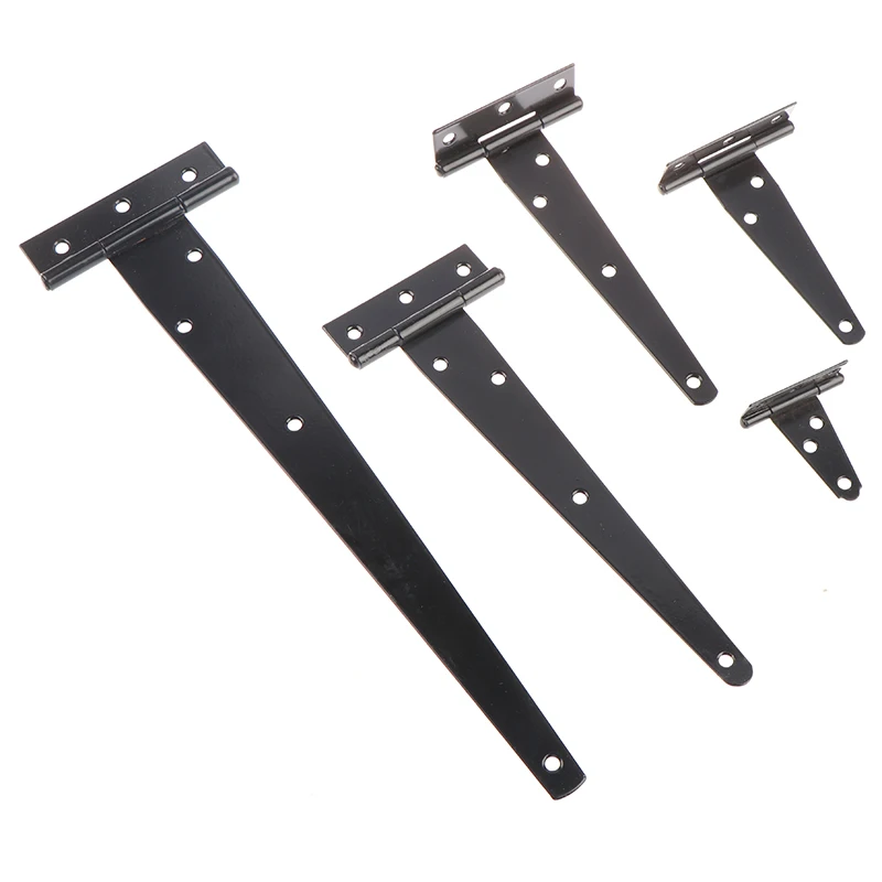 Paint T Shape Triangle Hinge Cabinet Shed Wooden Door Gate Hinges Hardware Black stainless steel hinges door hinges