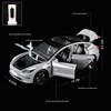 1:24 Tesla Model 3 MODEL X Roadster Tesla Model Y Alloy Toy Car Sound Light Pull Back Children Toy Collectible Birthday gift 2