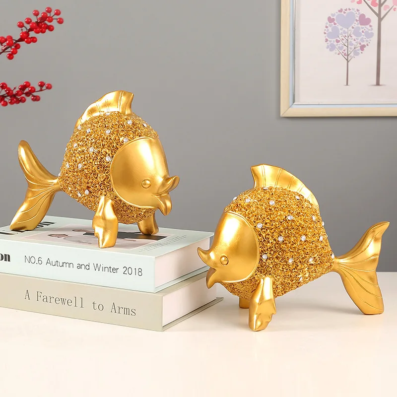 

Creative Fish Home Resin Decoration, Porch, TV, Wine Cabinet, Decorative Arts Crafts, Holiday Gifts, Light, Luxury, Every Year