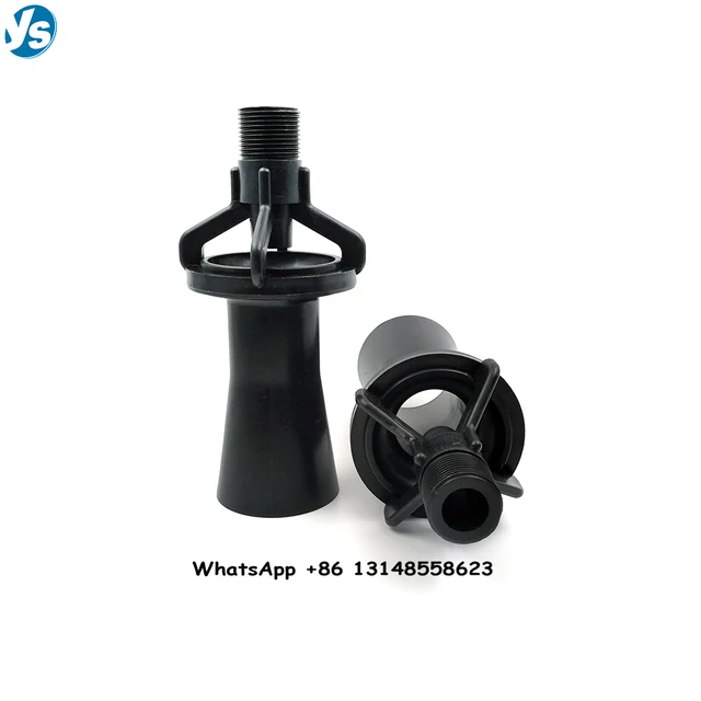 1Pc 1/4 "3/8" 1/2 "3/4" Bspt Szál Alakú Venturi Spray -Fúvóka Vegyes Áramlás Keverés Elektroforetikus Medence Műanyag Sprinkler - Image 2